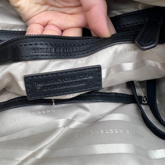 Aimee Kestenberg The Suzie Large Leather Satchel Black Handbags - Picture 3 of 15